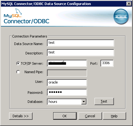 ODBC - Oracle to MySQL